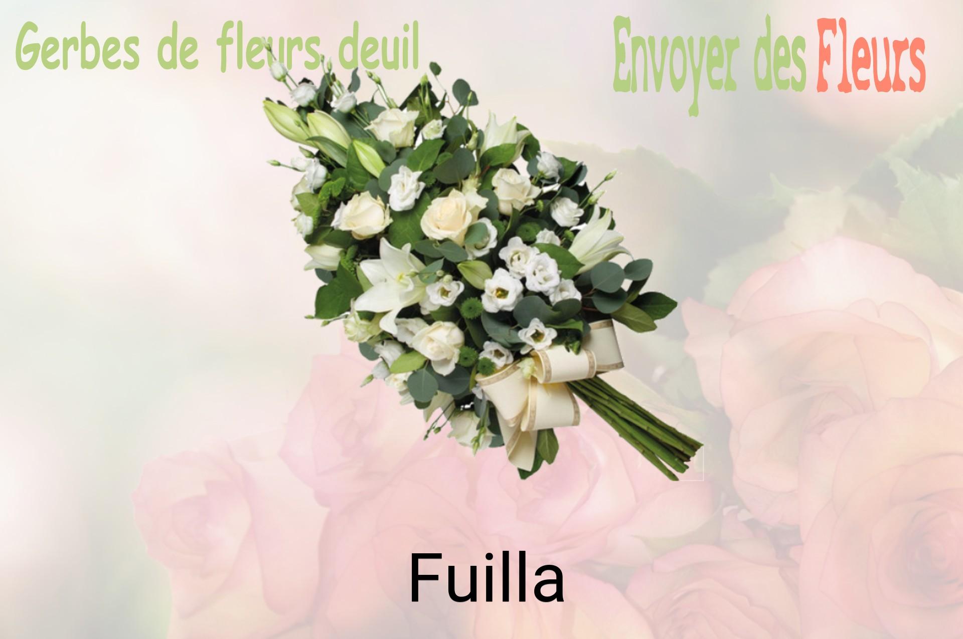 Gerbe de fleurs de deuil livrée à Fuilla